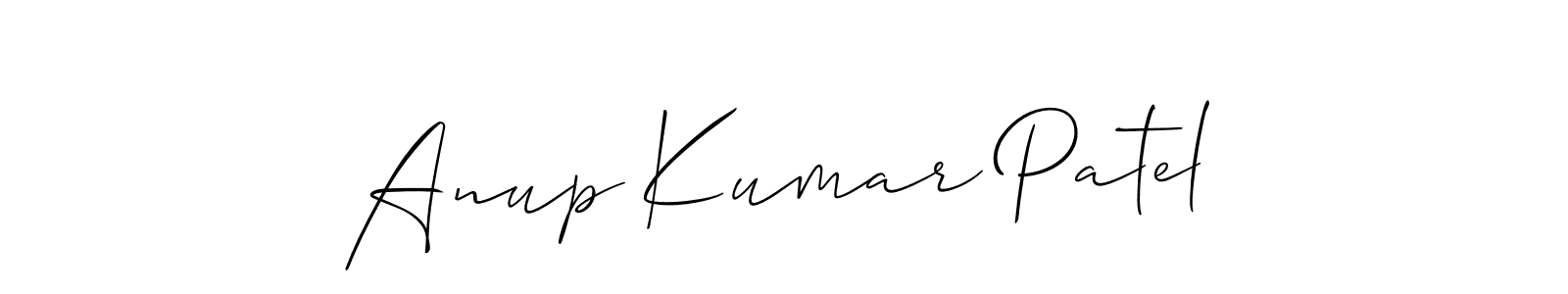 Make a beautiful signature design for name Anup Kumar Patel. With this signature (Allison_Script) style, you can create a handwritten signature for free. Anup Kumar Patel signature style 2 images and pictures png