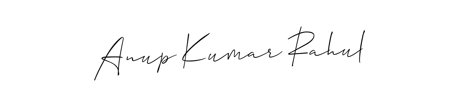 Use a signature maker to create a handwritten signature online. With this signature software, you can design (Allison_Script) your own signature for name Anup Kumar Rahul. Anup Kumar Rahul signature style 2 images and pictures png