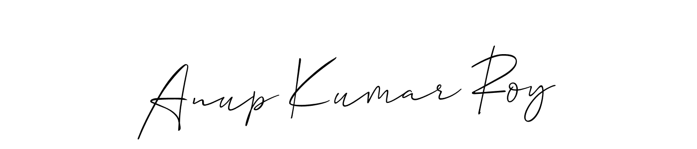 How to make Anup Kumar Roy name signature. Use Allison_Script style for creating short signs online. This is the latest handwritten sign. Anup Kumar Roy signature style 2 images and pictures png