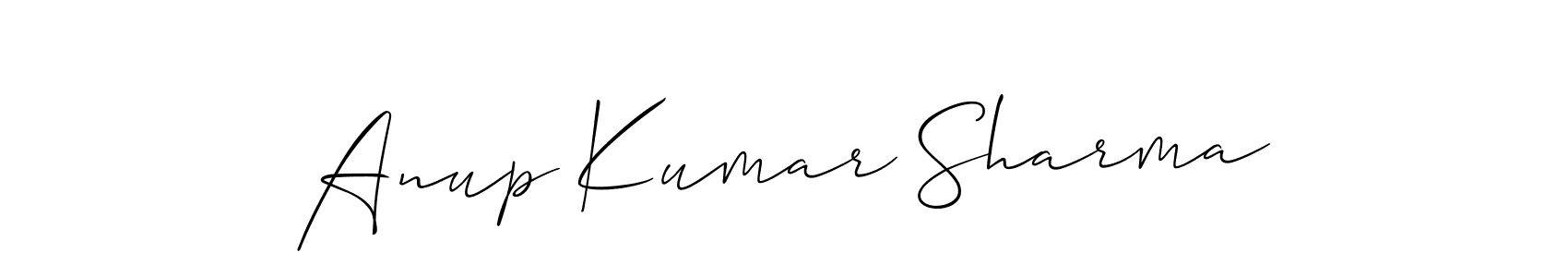 Similarly Allison_Script is the best handwritten signature design. Signature creator online .You can use it as an online autograph creator for name Anup Kumar Sharma. Anup Kumar Sharma signature style 2 images and pictures png