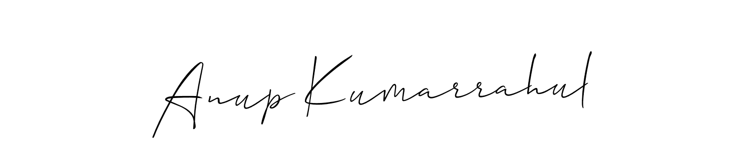 This is the best signature style for the Anup Kumarrahul name. Also you like these signature font (Allison_Script). Mix name signature. Anup Kumarrahul signature style 2 images and pictures png