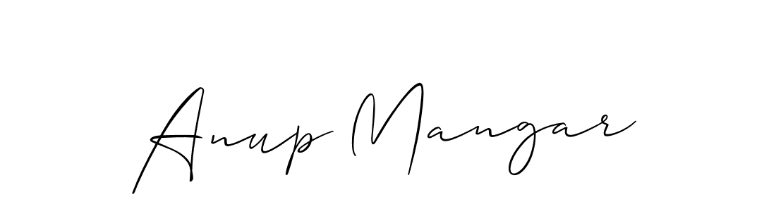 How to Draw Anup Mangar signature style? Allison_Script is a latest design signature styles for name Anup Mangar. Anup Mangar signature style 2 images and pictures png