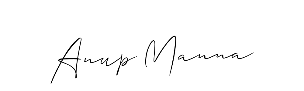 Make a beautiful signature design for name Anup Manna. With this signature (Allison_Script) style, you can create a handwritten signature for free. Anup Manna signature style 2 images and pictures png