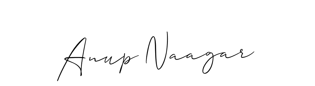 Allison_Script is a professional signature style that is perfect for those who want to add a touch of class to their signature. It is also a great choice for those who want to make their signature more unique. Get Anup Naagar name to fancy signature for free. Anup Naagar signature style 2 images and pictures png