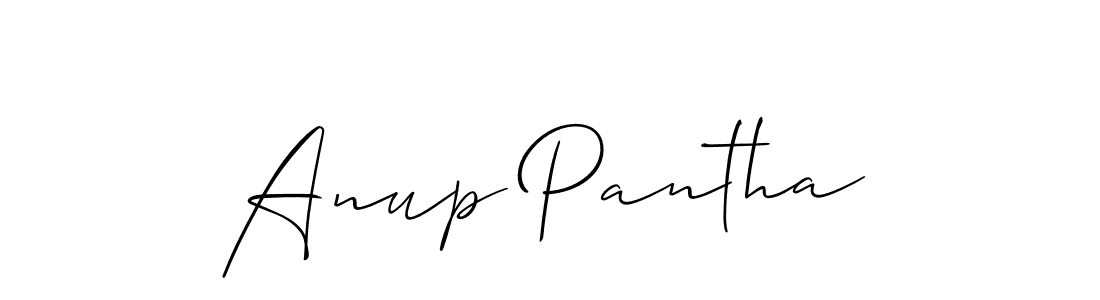 Design your own signature with our free online signature maker. With this signature software, you can create a handwritten (Allison_Script) signature for name Anup Pantha. Anup Pantha signature style 2 images and pictures png