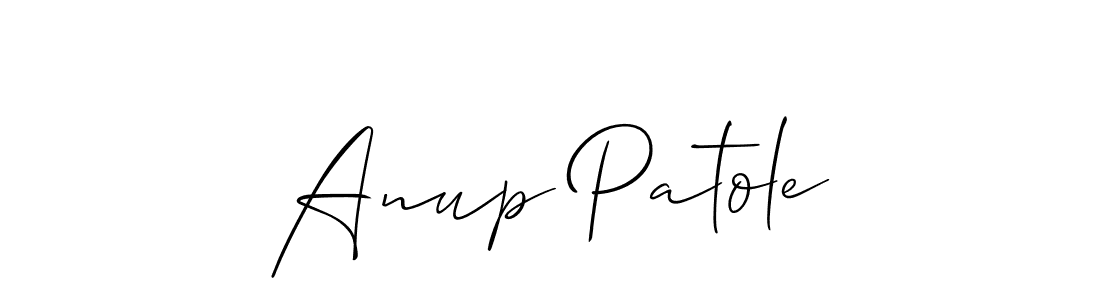 How to make Anup Patole signature? Allison_Script is a professional autograph style. Create handwritten signature for Anup Patole name. Anup Patole signature style 2 images and pictures png