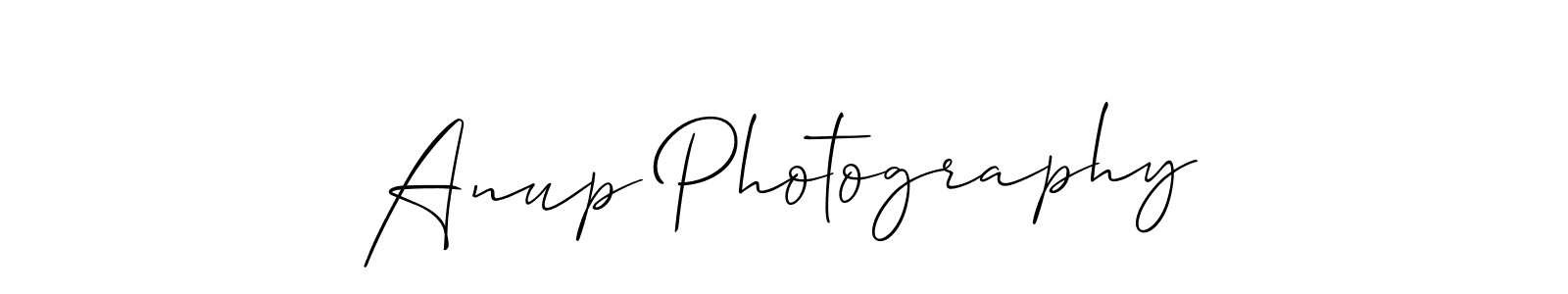 Design your own signature with our free online signature maker. With this signature software, you can create a handwritten (Allison_Script) signature for name Anup Photography. Anup Photography signature style 2 images and pictures png