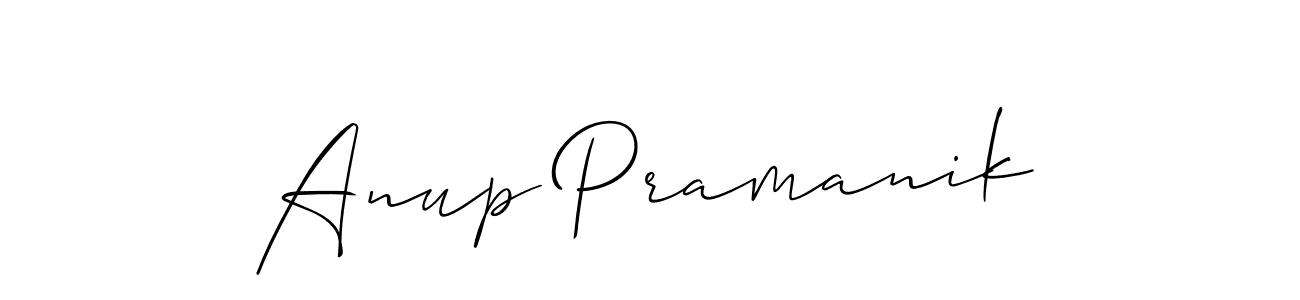 if you are searching for the best signature style for your name Anup Pramanik. so please give up your signature search. here we have designed multiple signature styles  using Allison_Script. Anup Pramanik signature style 2 images and pictures png