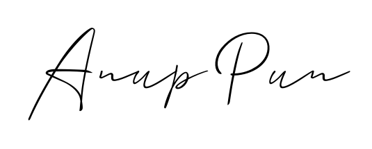 A timeless handwritten aesthetic for Anup Pun. The Allison_Script font gives your signature a handcrafted feel with natural curves. Anup Pun signature style 2 images and pictures png