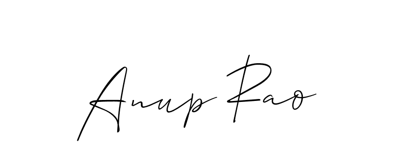 Design your own signature with our free online signature maker. With this signature software, you can create a handwritten (Allison_Script) signature for name Anup Rao. Anup Rao signature style 2 images and pictures png