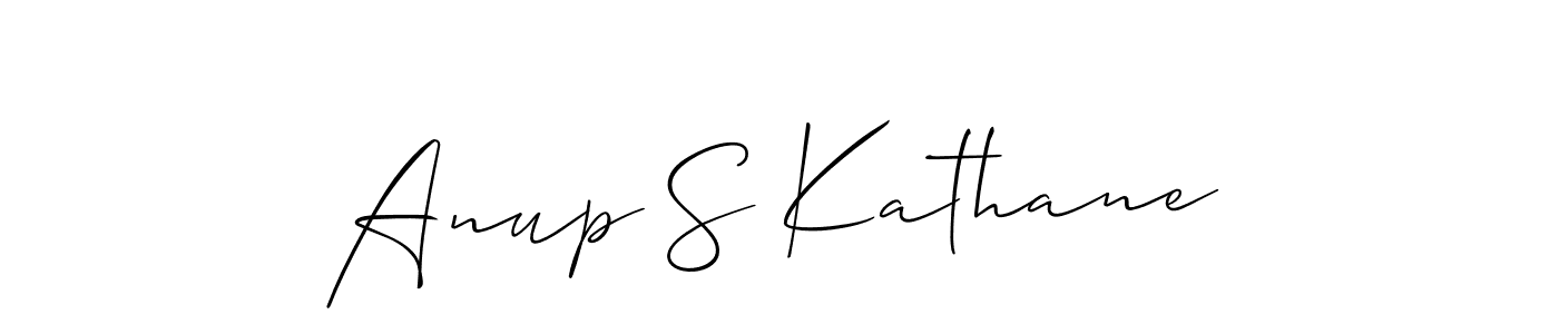 This is the best signature style for the Anup S Kathane name. Also you like these signature font (Allison_Script). Mix name signature. Anup S Kathane signature style 2 images and pictures png