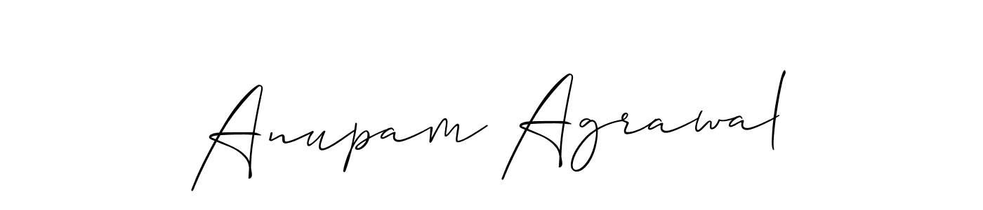 Allison_Script is a professional signature style that is perfect for those who want to add a touch of class to their signature. It is also a great choice for those who want to make their signature more unique. Get Anupam Agrawal name to fancy signature for free. Anupam Agrawal signature style 2 images and pictures png