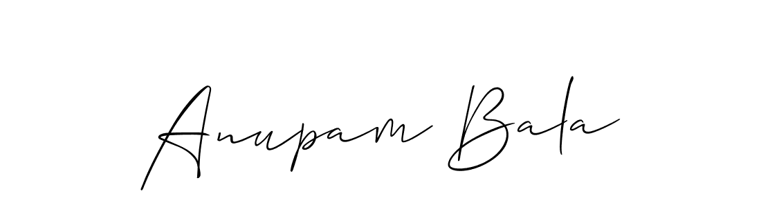 How to make Anupam Bala signature? Allison_Script is a professional autograph style. Create handwritten signature for Anupam Bala name. Anupam Bala signature style 2 images and pictures png