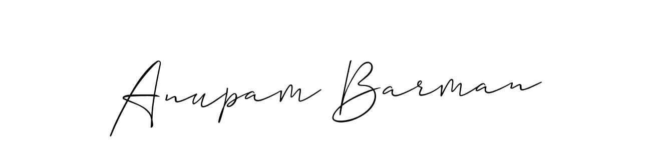 You should practise on your own different ways (Allison_Script) to write your name (Anupam Barman) in signature. don't let someone else do it for you. Anupam Barman signature style 2 images and pictures png