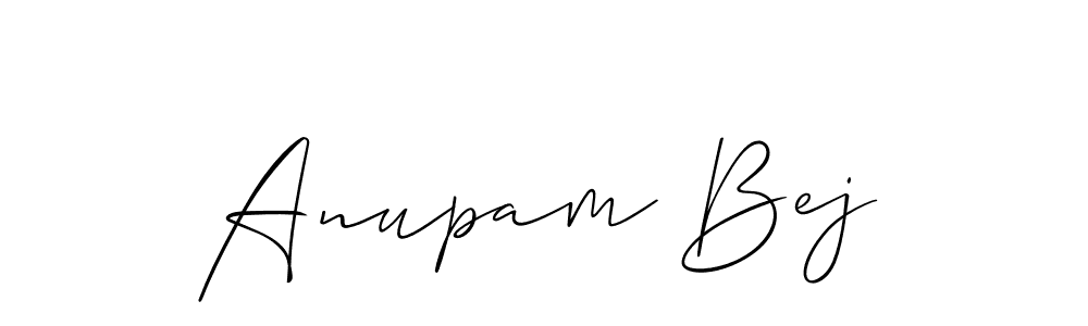 Best and Professional Signature Style for Anupam Bej. Allison_Script Best Signature Style Collection. Anupam Bej signature style 2 images and pictures png