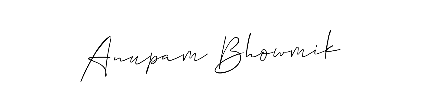 Also we have Anupam Bhowmik name is the best signature style. Create professional handwritten signature collection using Allison_Script autograph style. Anupam Bhowmik signature style 2 images and pictures png