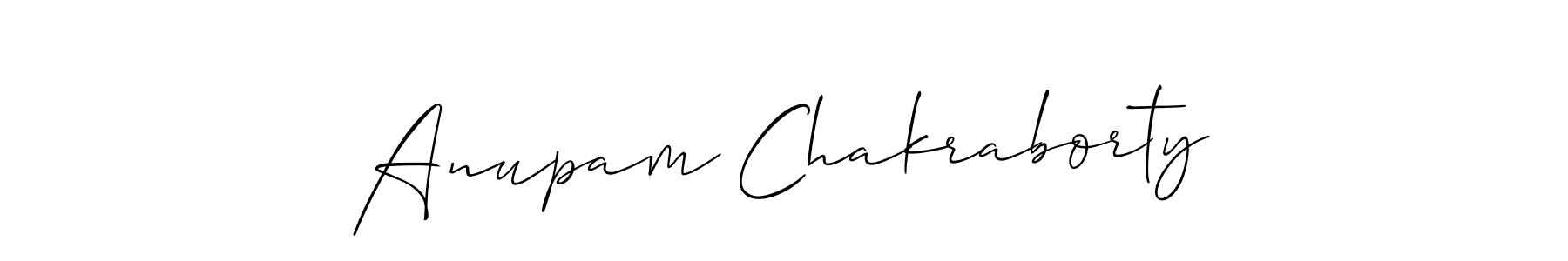 Make a beautiful signature design for name Anupam Chakraborty. With this signature (Allison_Script) style, you can create a handwritten signature for free. Anupam Chakraborty signature style 2 images and pictures png