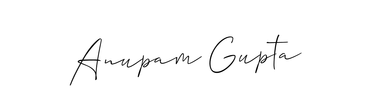 It looks lik you need a new signature style for name Anupam Gupta. Design unique handwritten (Allison_Script) signature with our free signature maker in just a few clicks. Anupam Gupta signature style 2 images and pictures png