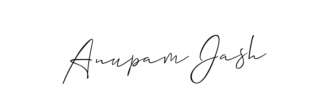 It looks lik you need a new signature style for name Anupam Jash. Design unique handwritten (Allison_Script) signature with our free signature maker in just a few clicks. Anupam Jash signature style 2 images and pictures png