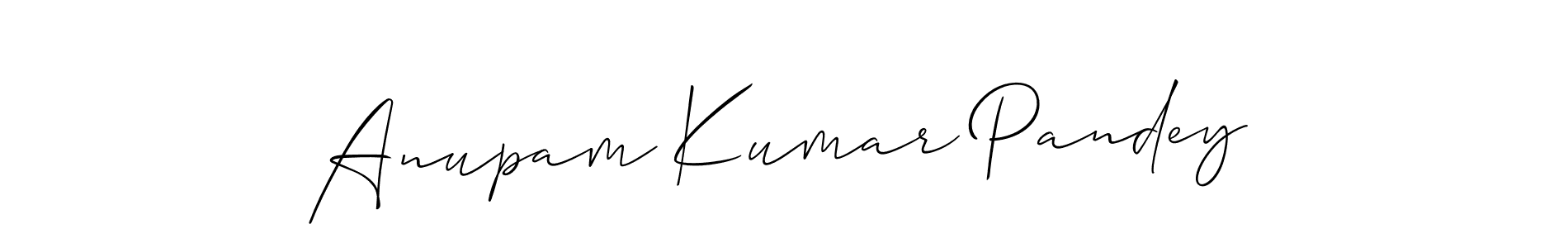 Design your own signature with our free online signature maker. With this signature software, you can create a handwritten (Allison_Script) signature for name Anupam Kumar Pandey. Anupam Kumar Pandey signature style 2 images and pictures png