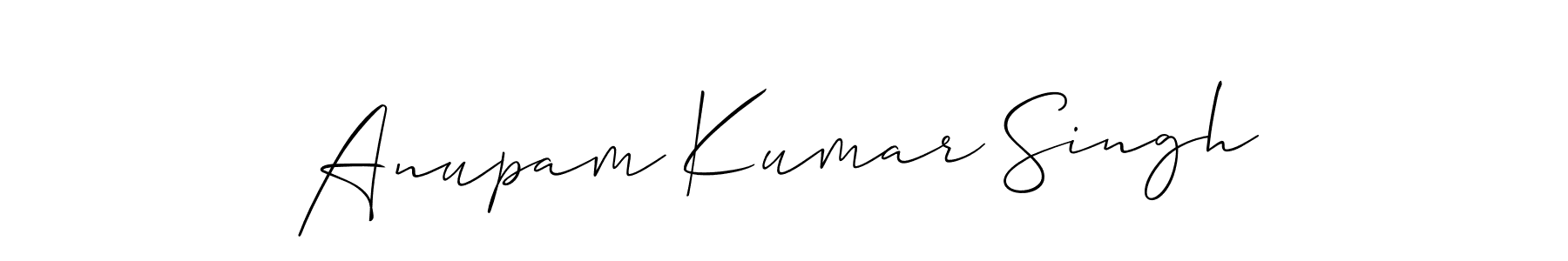 Use a signature maker to create a handwritten signature online. With this signature software, you can design (Allison_Script) your own signature for name Anupam Kumar Singh. Anupam Kumar Singh signature style 2 images and pictures png