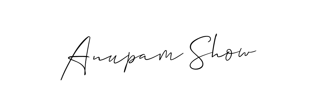 Once you've used our free online signature maker to create your best signature Allison_Script style, it's time to enjoy all of the benefits that Anupam Show name signing documents. Anupam Show signature style 2 images and pictures png