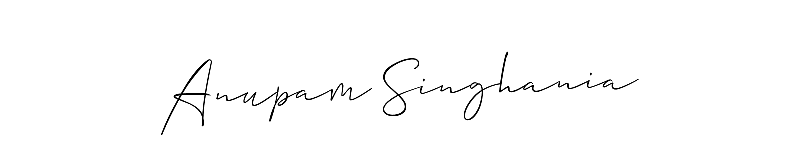This is the best signature style for the Anupam Singhania name. Also you like these signature font (Allison_Script). Mix name signature. Anupam Singhania signature style 2 images and pictures png