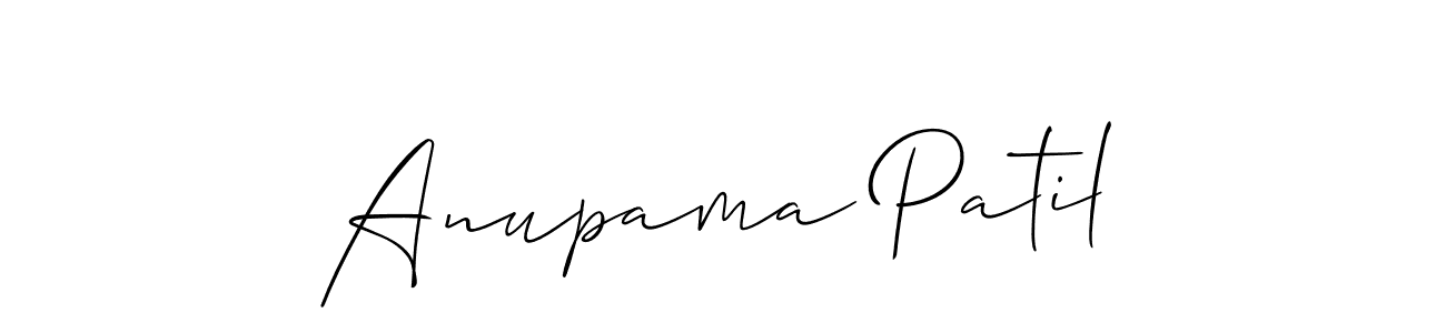 Create a beautiful signature design for name Anupama Patil. With this signature (Allison_Script) fonts, you can make a handwritten signature for free. Anupama Patil signature style 2 images and pictures png