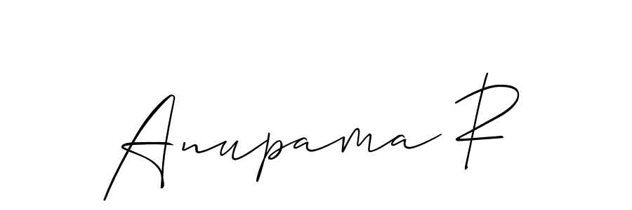 Design your own signature with our free online signature maker. With this signature software, you can create a handwritten (Allison_Script) signature for name Anupama R. Anupama R signature style 2 images and pictures png