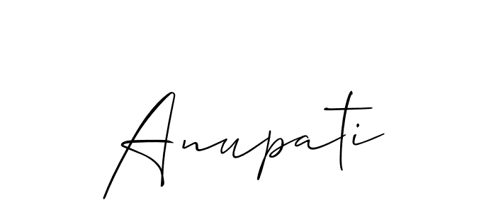 How to Draw Anupati signature style? Allison_Script is a latest design signature styles for name Anupati. Anupati signature style 2 images and pictures png