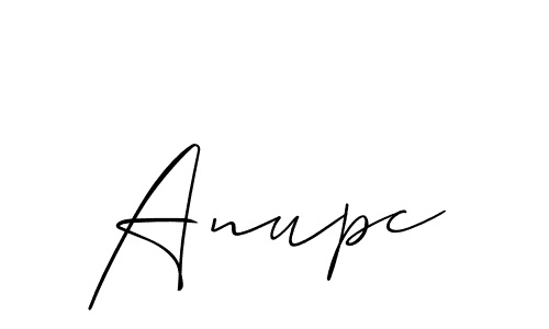 Create a beautiful signature design for name Anupc. With this signature (Allison_Script) fonts, you can make a handwritten signature for free. Anupc signature style 2 images and pictures png