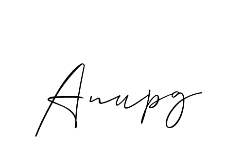 Anupg stylish signature style. Best Handwritten Sign (Allison_Script) for my name. Handwritten Signature Collection Ideas for my name Anupg. Anupg signature style 2 images and pictures png