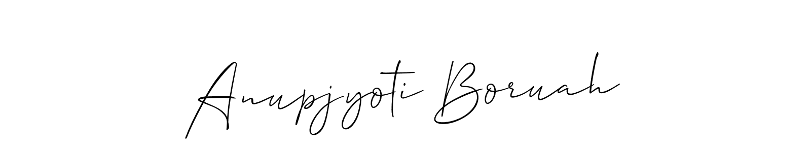 if you are searching for the best signature style for your name Anupjyoti Boruah. so please give up your signature search. here we have designed multiple signature styles  using Allison_Script. Anupjyoti Boruah signature style 2 images and pictures png