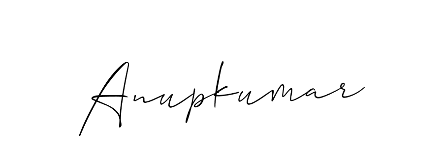 Create a beautiful signature design for name Anupkumar. With this signature (Allison_Script) fonts, you can make a handwritten signature for free. Anupkumar signature style 2 images and pictures png