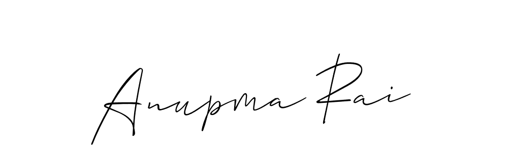 Also You can easily find your signature by using the search form. We will create Anupma Rai name handwritten signature images for you free of cost using Allison_Script sign style. Anupma Rai signature style 2 images and pictures png