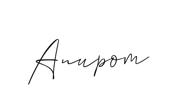 Make a short Anupom signature style. Manage your documents anywhere anytime using Allison_Script. Create and add eSignatures, submit forms, share and send files easily. Anupom signature style 2 images and pictures png