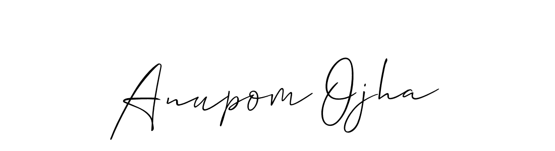 Anupom Ojha stylish signature style. Best Handwritten Sign (Allison_Script) for my name. Handwritten Signature Collection Ideas for my name Anupom Ojha. Anupom Ojha signature style 2 images and pictures png