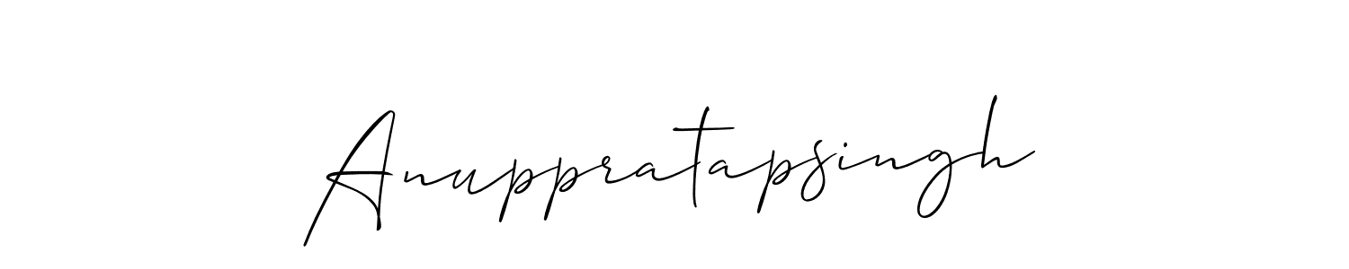 How to Draw Anuppratapsingh signature style? Allison_Script is a latest design signature styles for name Anuppratapsingh. Anuppratapsingh signature style 2 images and pictures png