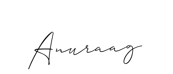The best way (Allison_Script) to make a short signature is to pick only two or three words in your name. The name Anuraag include a total of six letters. For converting this name. Anuraag signature style 2 images and pictures png