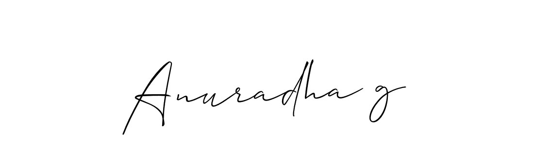 Anuradha g stylish signature style. Best Handwritten Sign (Allison_Script) for my name. Handwritten Signature Collection Ideas for my name Anuradha g. Anuradha g signature style 2 images and pictures png