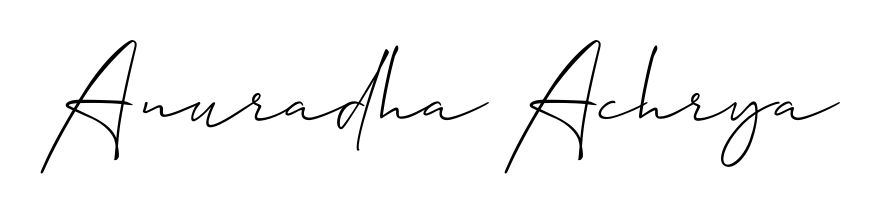 A timeless handwritten aesthetic for Anuradha Achrya. The Allison_Script font gives your signature a handcrafted feel with natural curves. Anuradha Achrya signature style 2 images and pictures png
