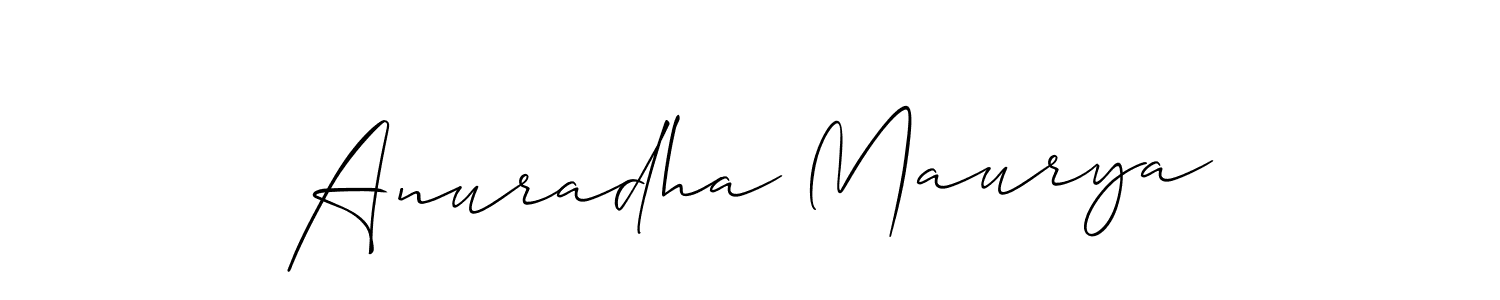 Make a beautiful signature design for name Anuradha Maurya. Use this online signature maker to create a handwritten signature for free. Anuradha Maurya signature style 2 images and pictures png