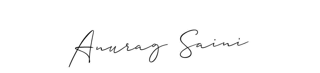 Allison_Script is a professional signature style that is perfect for those who want to add a touch of class to their signature. It is also a great choice for those who want to make their signature more unique. Get Anurag  Saini name to fancy signature for free. Anurag  Saini signature style 2 images and pictures png