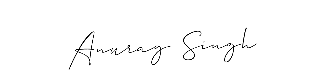 Design your own signature with our free online signature maker. With this signature software, you can create a handwritten (Allison_Script) signature for name Anurag  Singh. Anurag  Singh signature style 2 images and pictures png