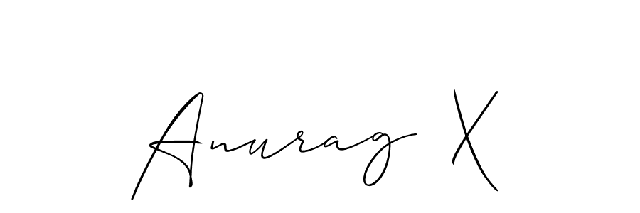 Also we have Anurag  X name is the best signature style. Create professional handwritten signature collection using Allison_Script autograph style. Anurag  X signature style 2 images and pictures png