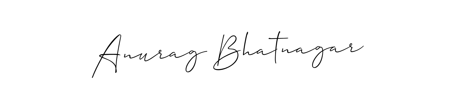 The best way (Allison_Script) to make a short signature is to pick only two or three words in your name. The name Anurag Bhatnagar include a total of six letters. For converting this name. Anurag Bhatnagar signature style 2 images and pictures png