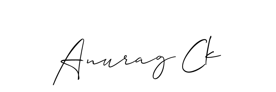 Best and Professional Signature Style for Anurag Ck. Allison_Script Best Signature Style Collection. Anurag Ck signature style 2 images and pictures png