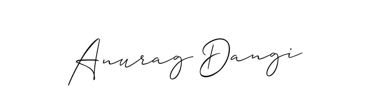 How to Draw Anurag Dangi signature style? Allison_Script is a latest design signature styles for name Anurag Dangi. Anurag Dangi signature style 2 images and pictures png