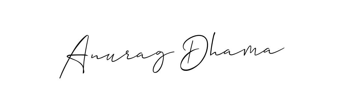 How to Draw Anurag Dhama signature style? Allison_Script is a latest design signature styles for name Anurag Dhama. Anurag Dhama signature style 2 images and pictures png