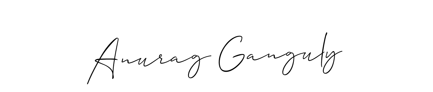 It looks lik you need a new signature style for name Anurag Ganguly. Design unique handwritten (Allison_Script) signature with our free signature maker in just a few clicks. Anurag Ganguly signature style 2 images and pictures png
